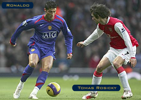Ronaldo Paul Scholes on Arsenal 2 1 Manchester United     21 01 07      Barclays Premiership